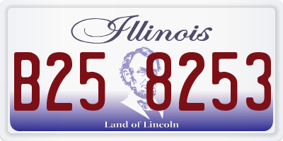 IL license plate B258253