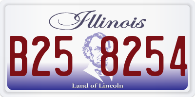 IL license plate B258254