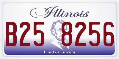 IL license plate B258256