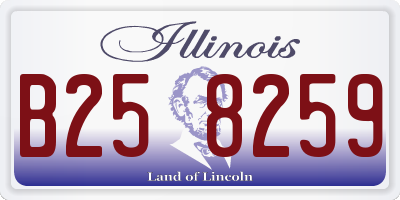 IL license plate B258259