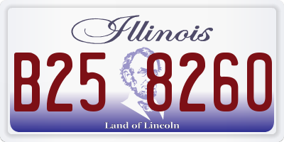 IL license plate B258260