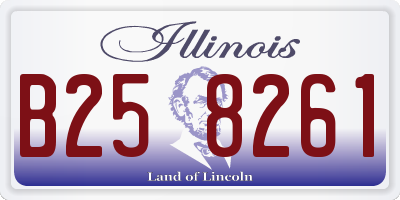 IL license plate B258261