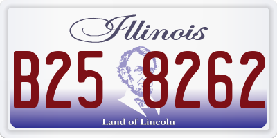 IL license plate B258262