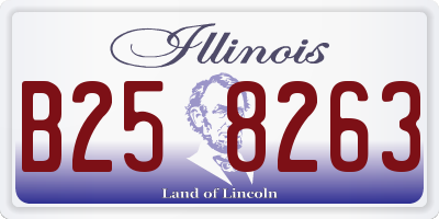 IL license plate B258263