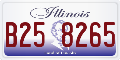 IL license plate B258265