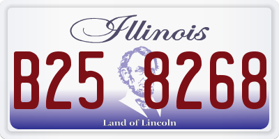 IL license plate B258268