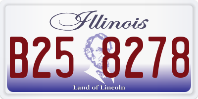 IL license plate B258278