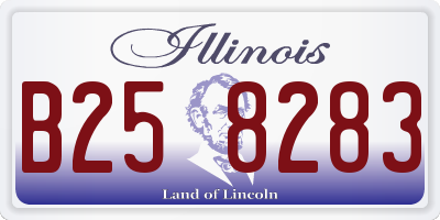 IL license plate B258283