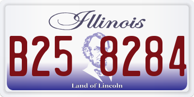 IL license plate B258284