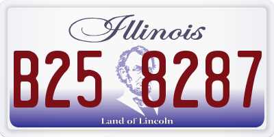 IL license plate B258287
