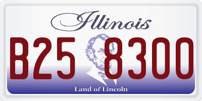 IL license plate B258300