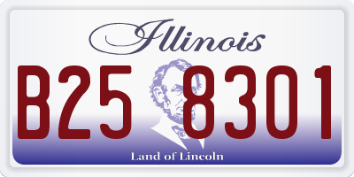 IL license plate B258301