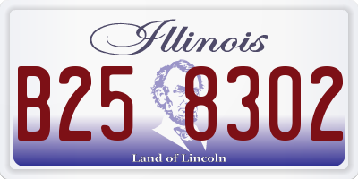 IL license plate B258302