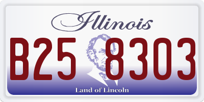 IL license plate B258303