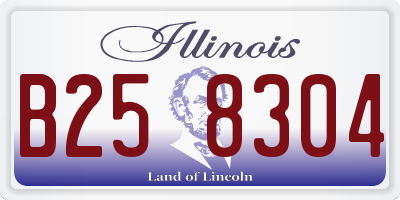 IL license plate B258304