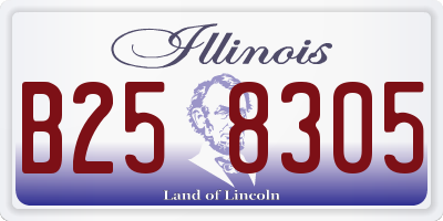 IL license plate B258305