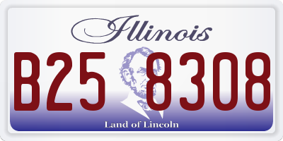 IL license plate B258308