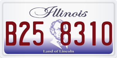 IL license plate B258310