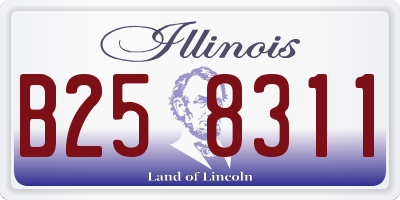 IL license plate B258311