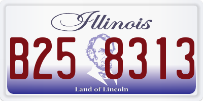 IL license plate B258313