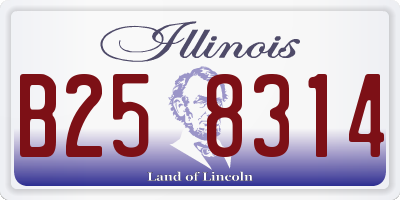 IL license plate B258314