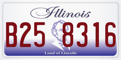 IL license plate B258316