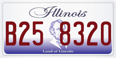 IL license plate B258320