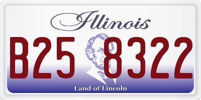 IL license plate B258322