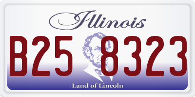 IL license plate B258323