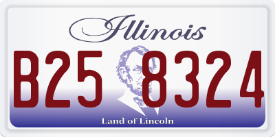 IL license plate B258324