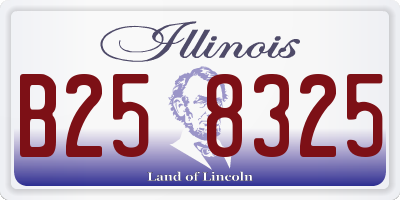 IL license plate B258325