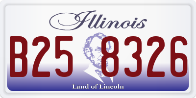 IL license plate B258326
