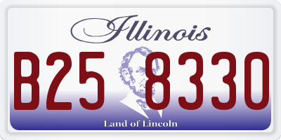 IL license plate B258330