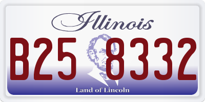 IL license plate B258332