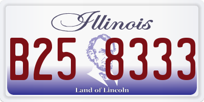 IL license plate B258333