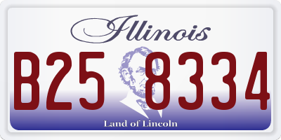 IL license plate B258334