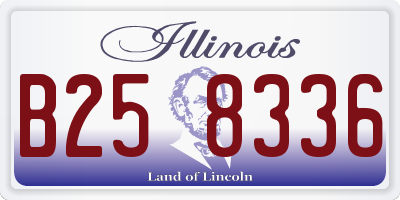 IL license plate B258336