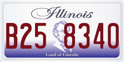 IL license plate B258340