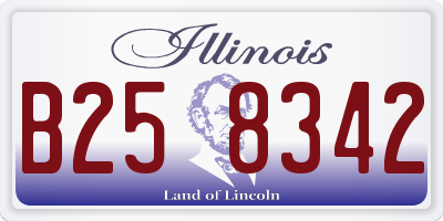 IL license plate B258342