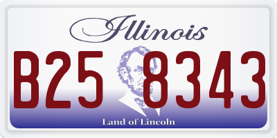 IL license plate B258343