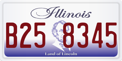 IL license plate B258345