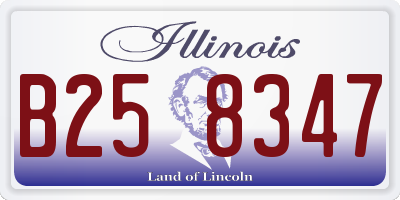IL license plate B258347
