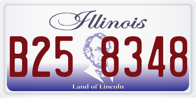 IL license plate B258348