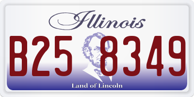 IL license plate B258349