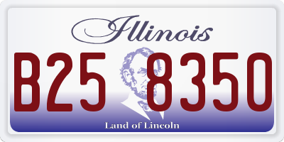 IL license plate B258350