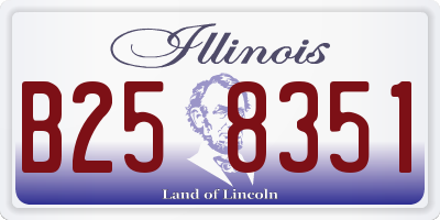 IL license plate B258351
