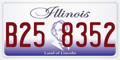 IL license plate B258352