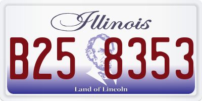 IL license plate B258353