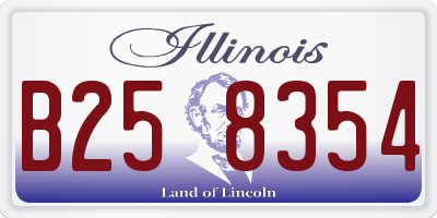 IL license plate B258354