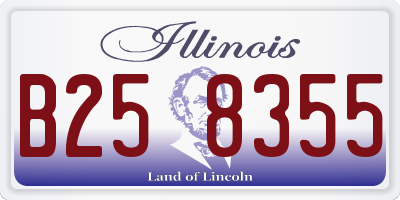 IL license plate B258355